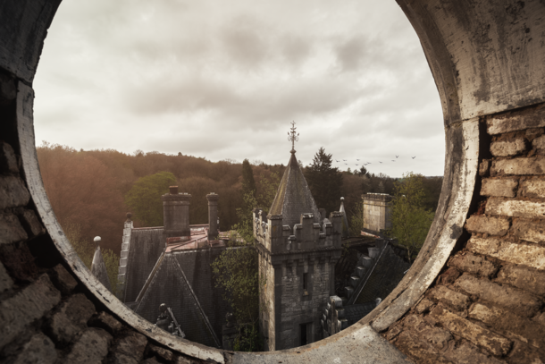 From the inside of Abandoned Castle Somewhere in Germany By Kay Augustin 
