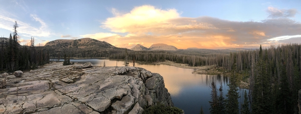 From the wall  Wall Lake Uinta National Forest - Utah  OC