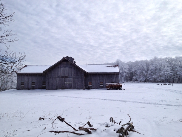 Frozen Barn - Mountain Lake Pembroke VA 