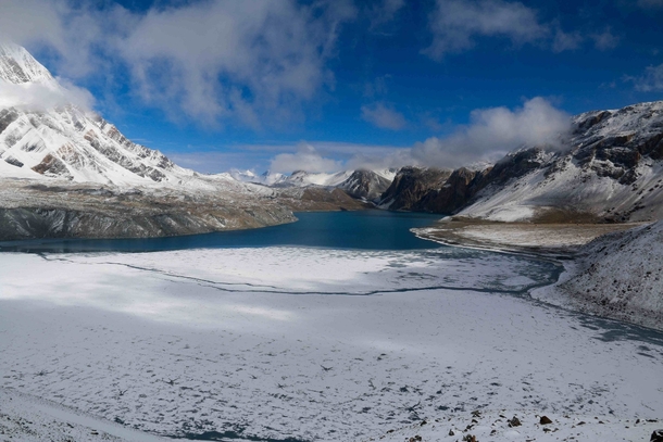 Frozen Heaven on Earth Tilicho Lake Nepal OC  X 