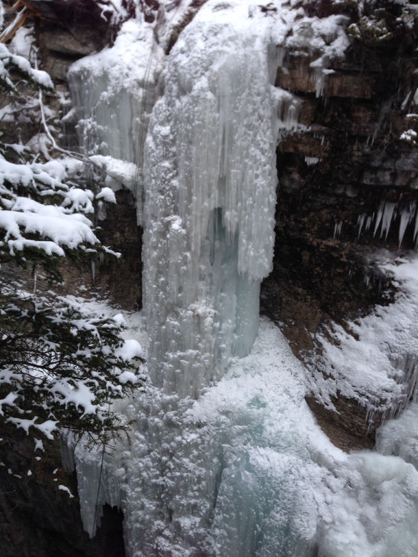 Frozen Waterfalls Alberta Canada 