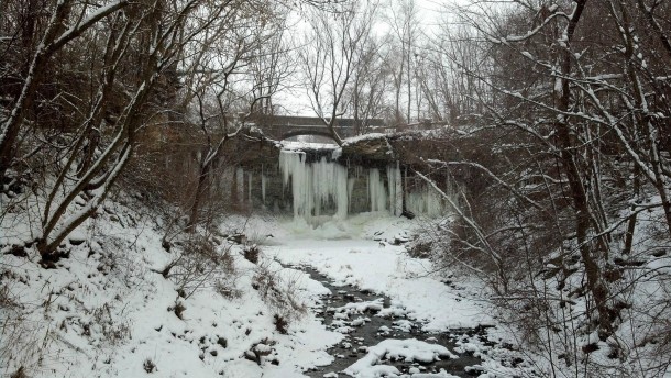 Frozen Wequiock Falls 