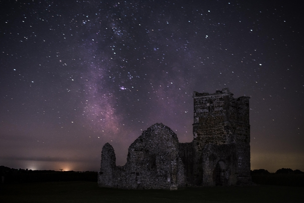 Galactic Centre over Knowlton Church and Earthworks Dorset