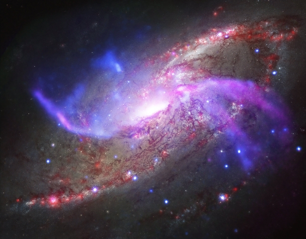 Galactic Pyrotechnics on Display - a composite image of NGC  