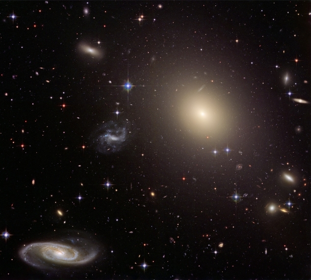 Galaxy cluster Abell S Credit NASA ESA Hubble Heritage Team