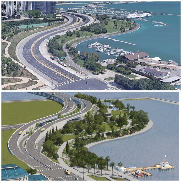 Game vs Real Life A Recreation to Lake Shore Drives S -Curve in Cities Skylines
