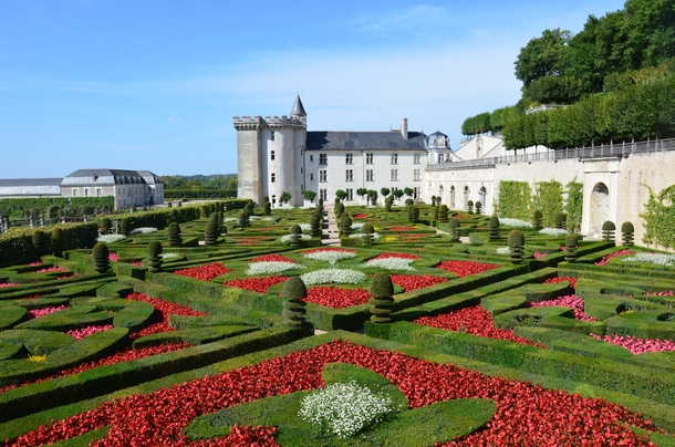 Gardens in the Chteau de Villandry Indre-et-Loire France 