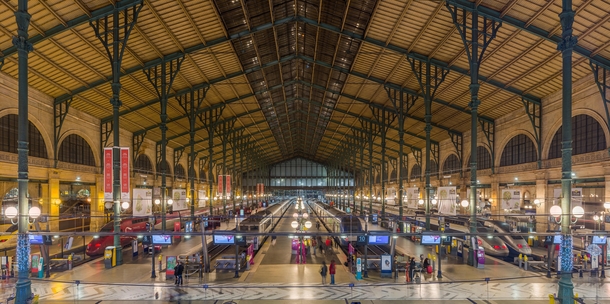 Gare du Nord is one of the six main train stations of Paris and he busiest railway station in Europe