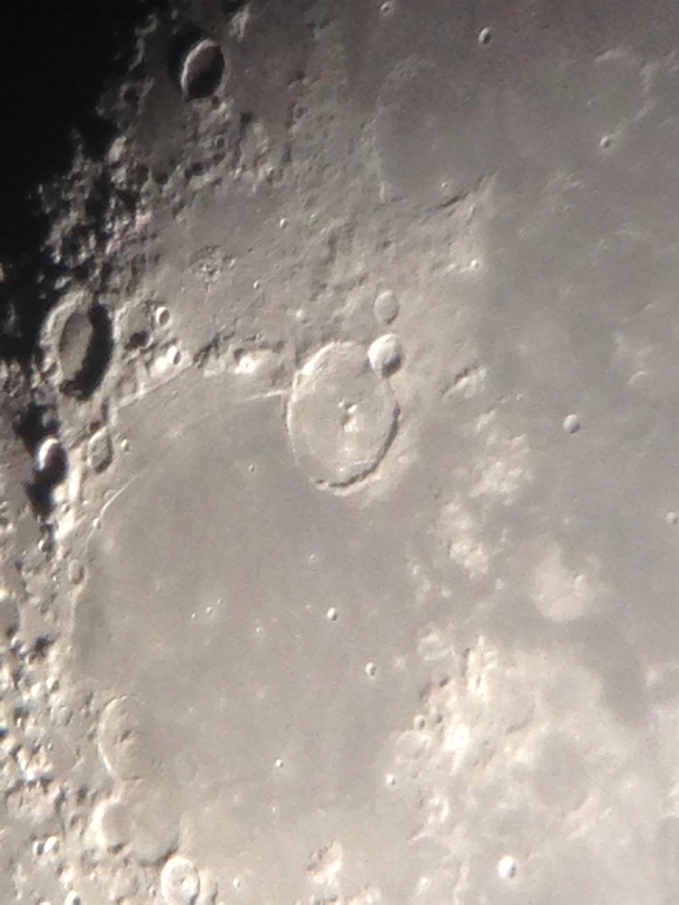 Gassendi crater last night 