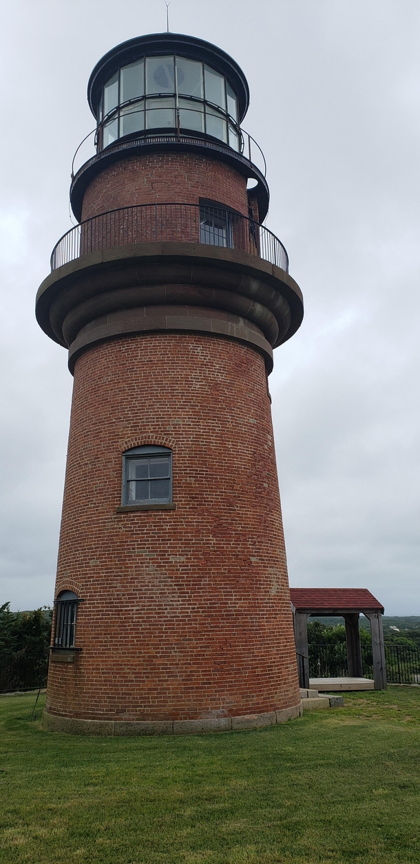 Gay Head Lighthouse built in Aquinnah at the westernmost point of Marthas Vineyard 