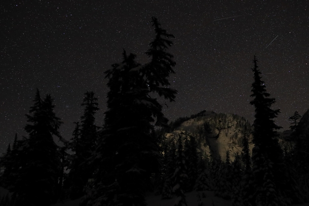 Geminid meteors and North Cascades WA