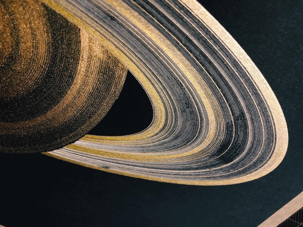 Generated Saturn plotted with gold