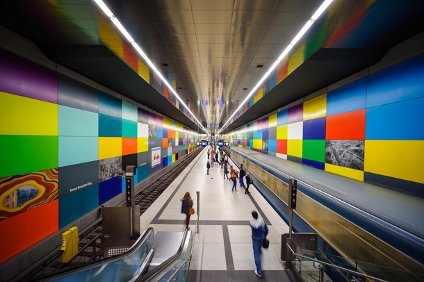 Georg-Brauchle-Ring Metro Station Munich By Gianluca Lastoria - Photorator