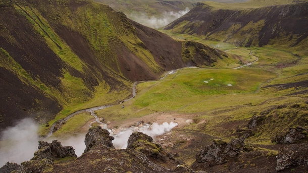 Geothermic river valley Reykjadalur - Iceland 