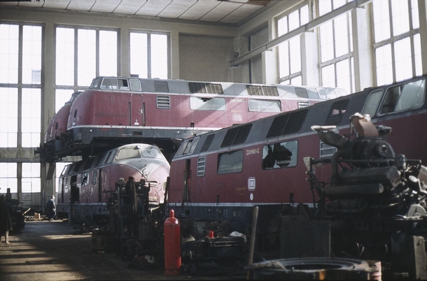 German BR  locomotives stored in Penzberg 