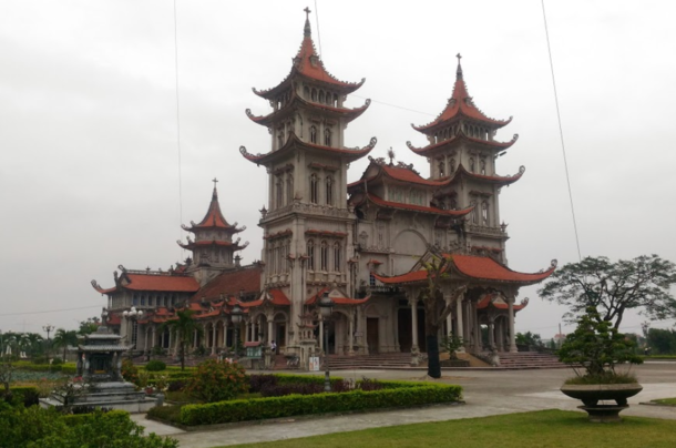 Giao Phong Catholic cathedral in Vietnam a unique fusion of Eastern and Western architecture