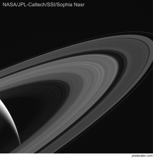 GIF from Cassini data of Saturn and its rings Processedassembled by me Res 