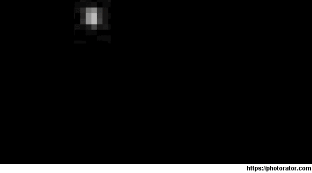 Gif from NASA of Pluto pictures from  to 