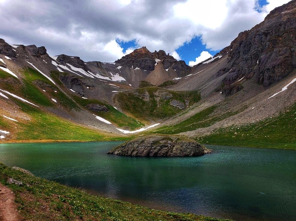 Glacial flour is responsible for the epic blues found in the high alpine lakes of Colorado San Juan Mountains CO 