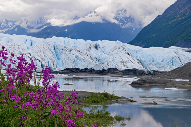 Glaciers may be retreating but at least some leave beauty behind as they go Matanuska Glacier AK 