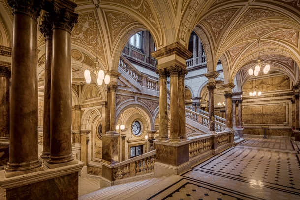 Glasgow City Chambers Staircase  by michael-d-beckwith