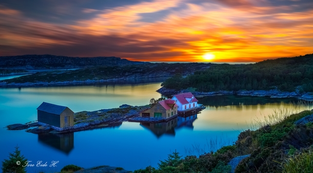 Glesvr is a small fisherman village on the west coast of Norway 
