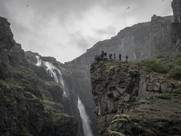 Glymur Waterfall Iceland OC x