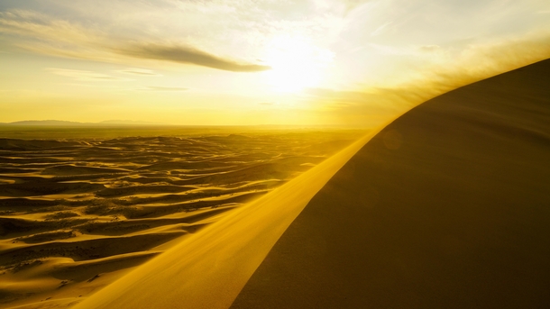Gobi desert  sunset - Mongolia 