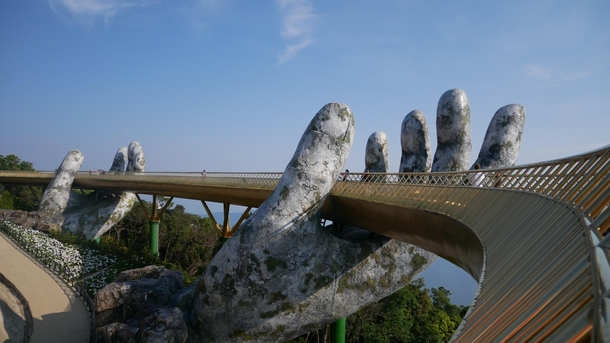 Golden Bridge in Da Nang Vietnam 