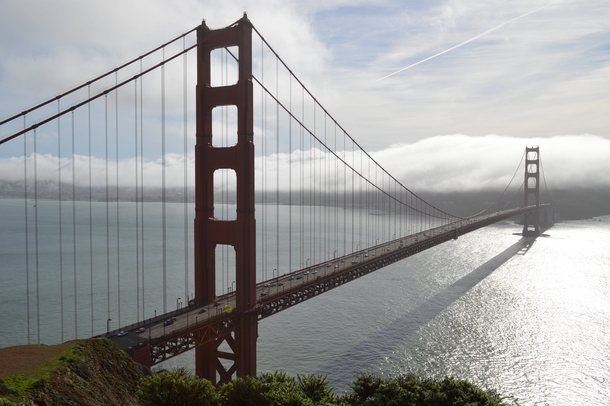 Golden Gate Bridge Going into San Francisco 