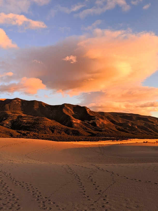 Golden Hour at Great Sand Dunes Colorado 