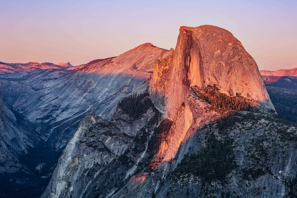 Golden Hour at Half Dome 