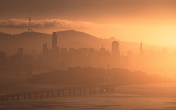 Golden hour in San Francisco CA 