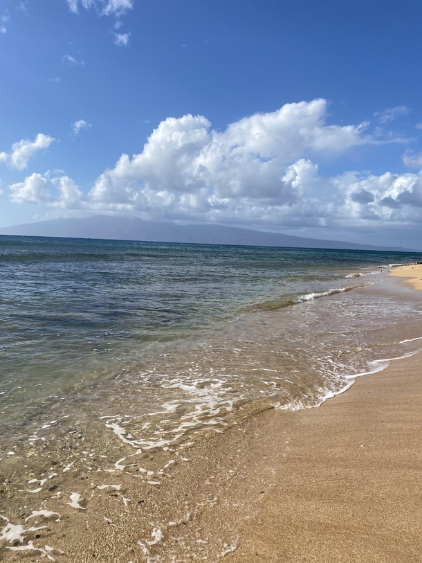 Golden sand and crystal clear water  Kaanapali Beach Maui 
