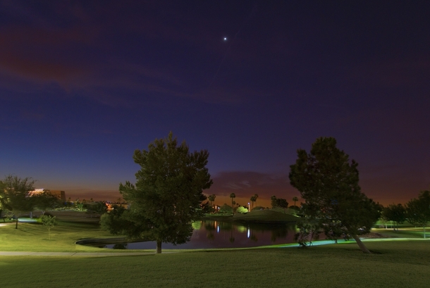 Golf Course In Arizona At Night Photorator