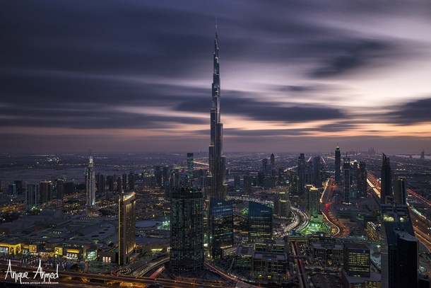 Gotham - Burj Khalifa in Dubai UAE by Anique Ahmed 