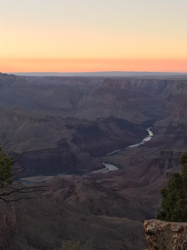 Grand Canyon South Rim Arizona at Sunset