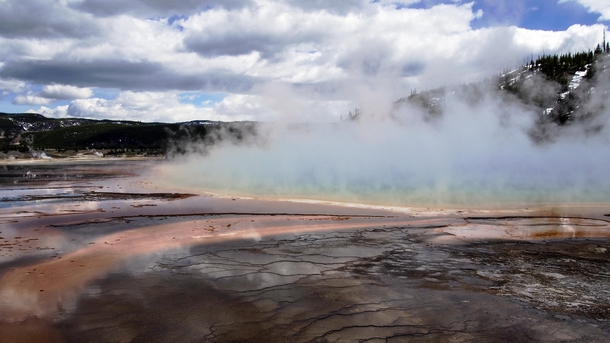 Grand Prismatic Hot Spring Yellowstone National Park WY 