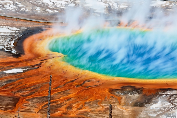 Grand Prismatic Spring Yellowstone National Park  OC