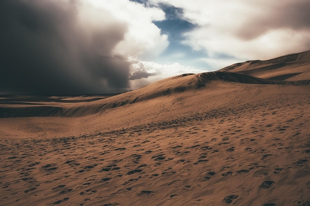 Great Sand Dunes NP CO as a storm rolls in 