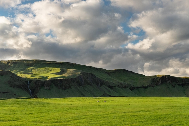Green hills of Iceland 