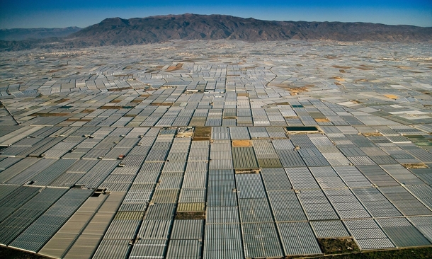 Greenhouses in Andalusia Spain 