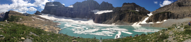 Grinnell Glacier in Glacier National Park MT 