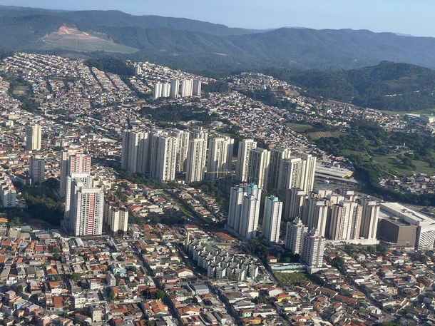 Guarulhos Brazil as seen from the skies