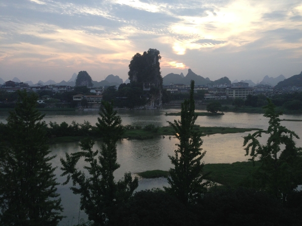 Guilin China from my hotel room 