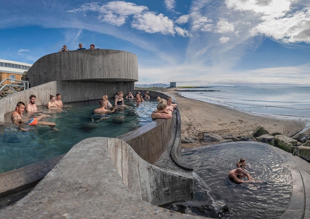 Gulaug Baths Iceland are geothermal baths 