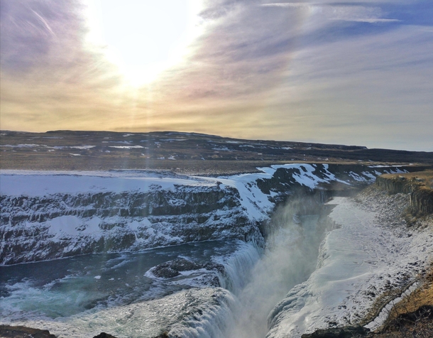 Gulfoss Waterfall Iceland 
