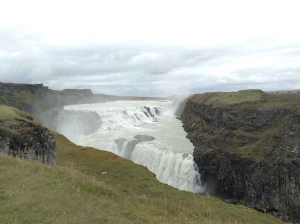Gulfoss Waterfalls Iceland  taken on ipad