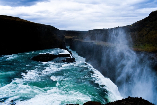 Gullfoss Iceland the power of the water is insane 