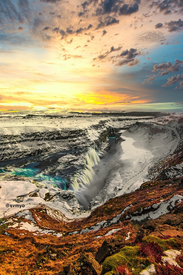 Gullfoss Waterfall Iceland 